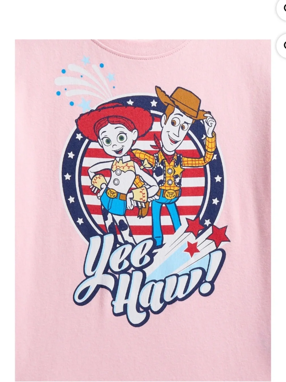 Toy Story Girls Pink Jessie and Woody Tee Shirt Size 5T NWT